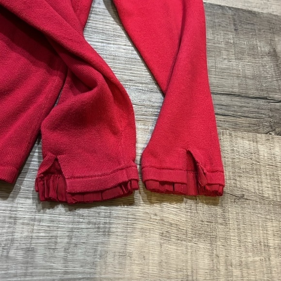 Vineyard Vines Red lightweight cardigan girls size 7-8 - Picture 7 of 8